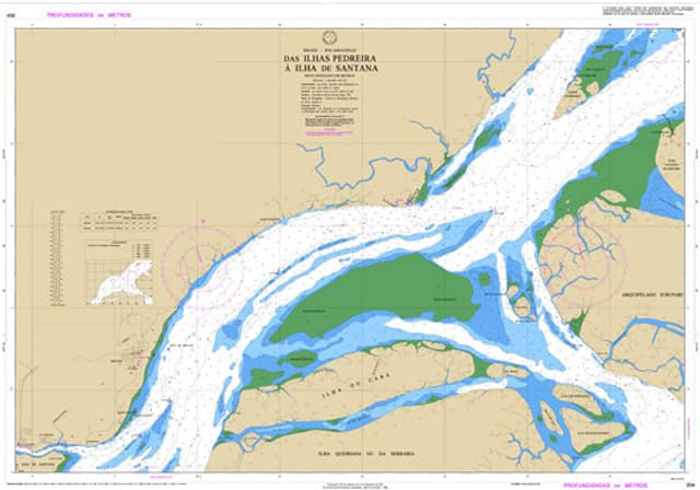 CARTA 204 - DAS ILHAS PEDREIRA À ILHA DE SANTANA