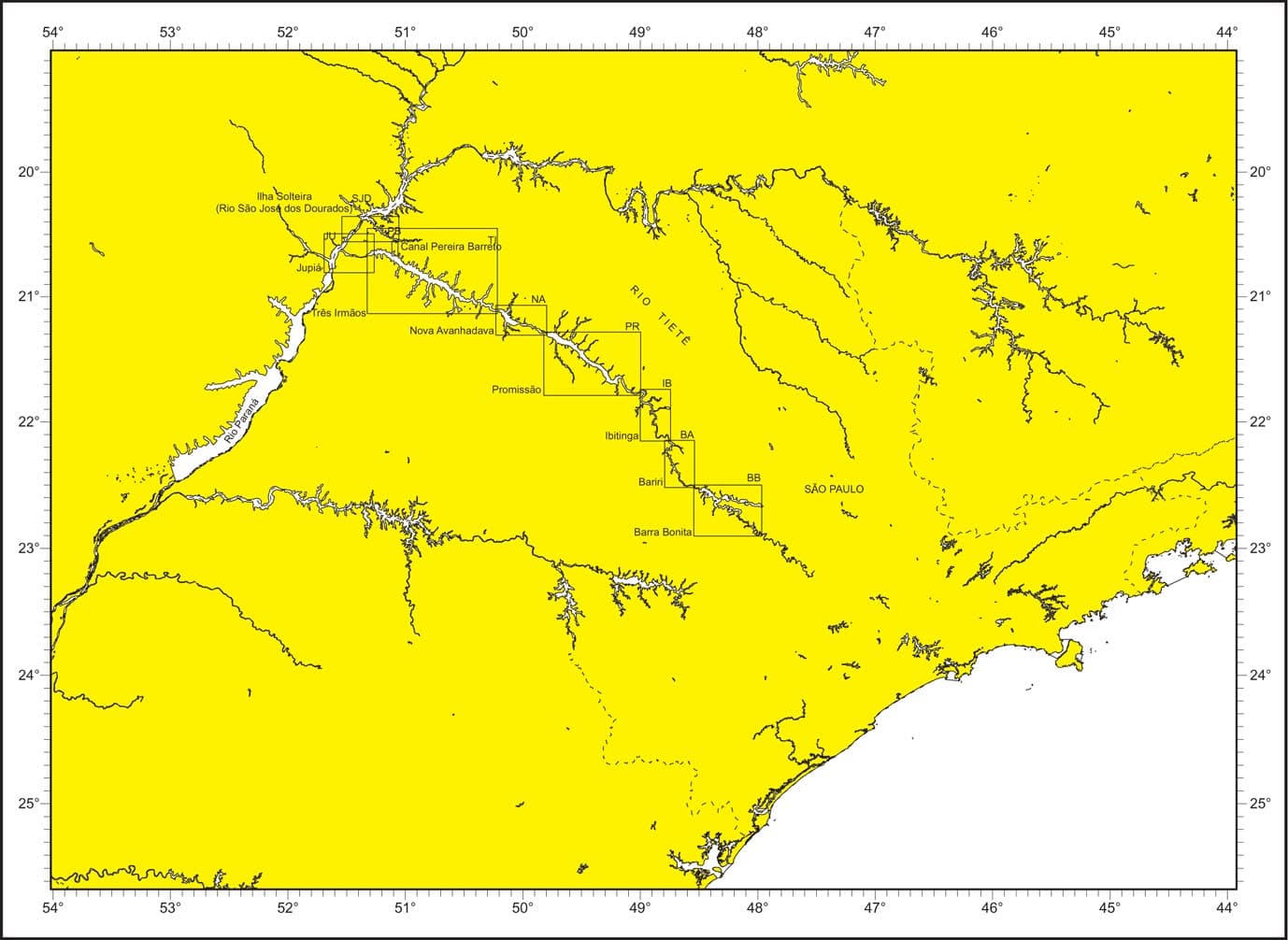 2800-4 - ATLAS DA HIDROVIA TIETÊ-PARANÁ (RESERVATÓRIO DE IBITINGA )