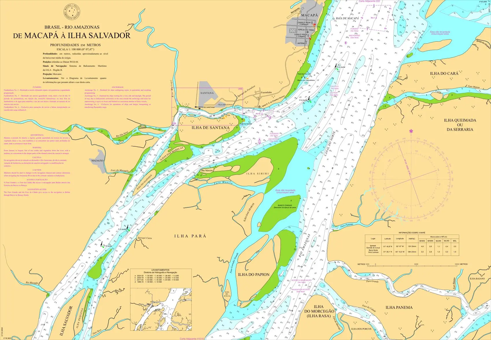 CARTA 4011 -DE MACAPÁ À ILHA SALVADOR