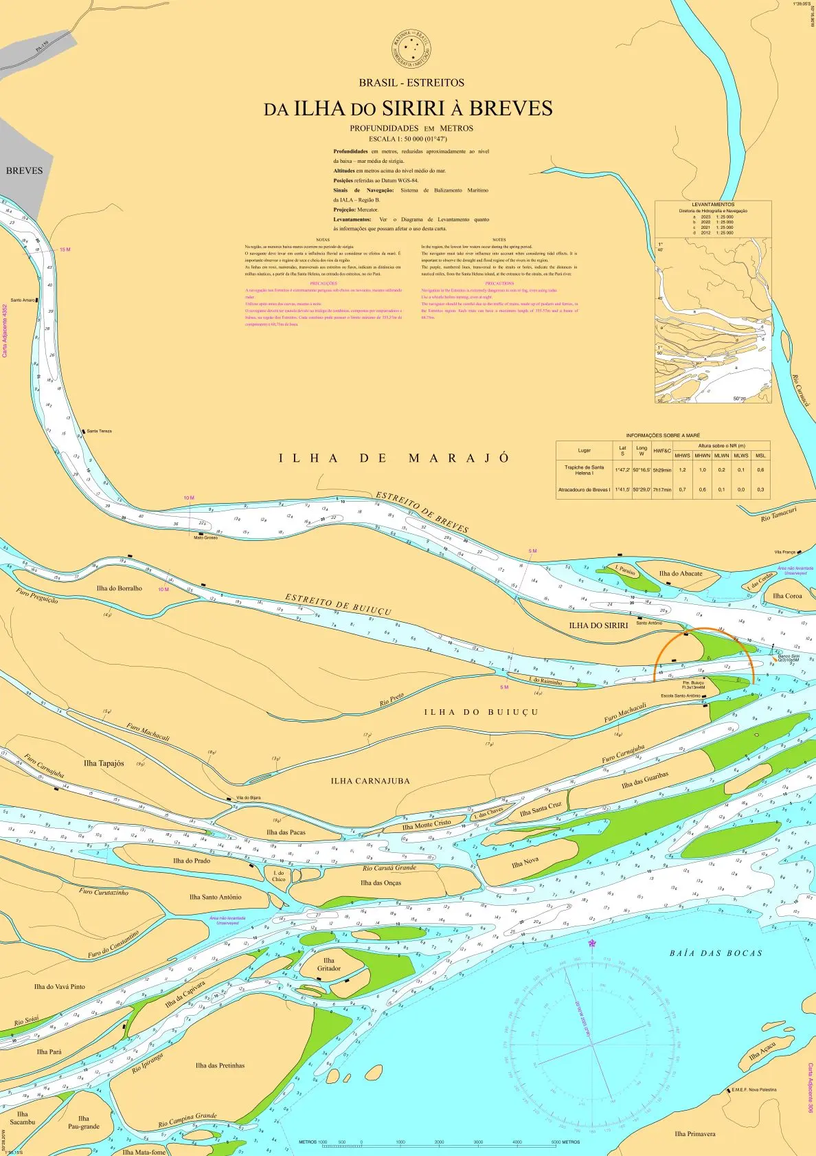 CARTA 4351 - DA ILHA DO SIRIRI A BREVES